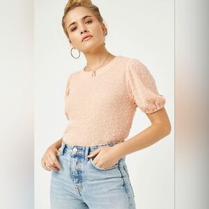 HAYDEN | Swiss Dot Knit Top